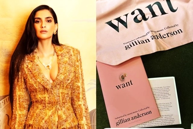 Sonam gets a book by Gillian Anderson: This will be an incredible read