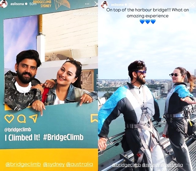 Sonakshi, Zaheer had an 'amazing experience' after making it on top of Sydney Harbour Bridge