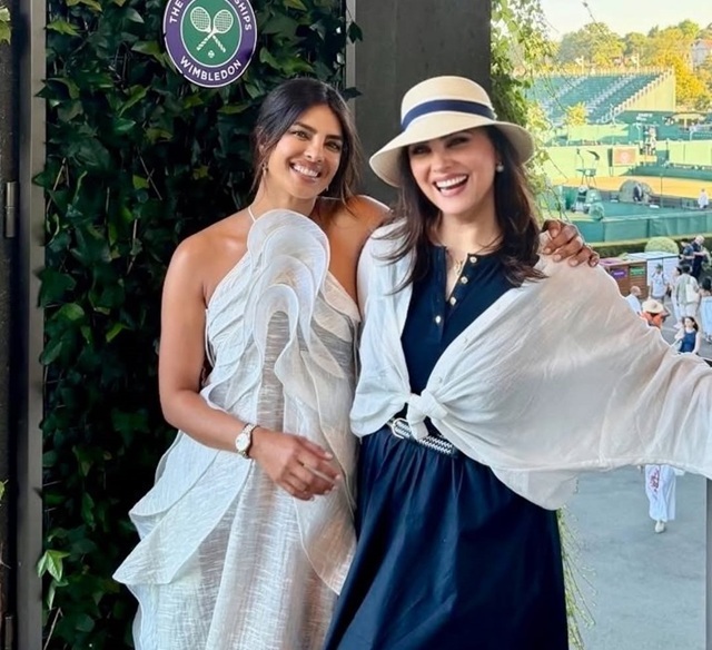 Lara Dutta reunites with Priyanka Chopra after 26 years, shares heartwarming pictures from Wimbledon